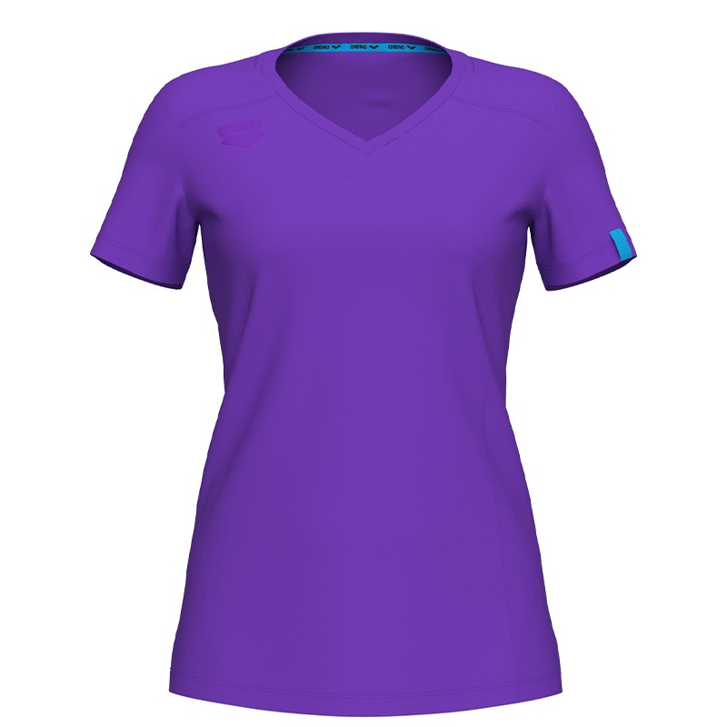W TEAM PANEL T-SHIRT - FEMME Violet couleurs