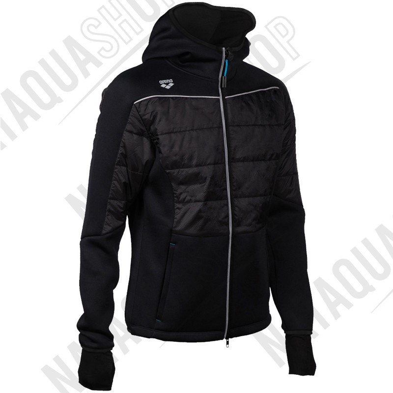 TEAM HOODED F/Z HALF-QUILTED JACKET - UNISEXE couleurs
