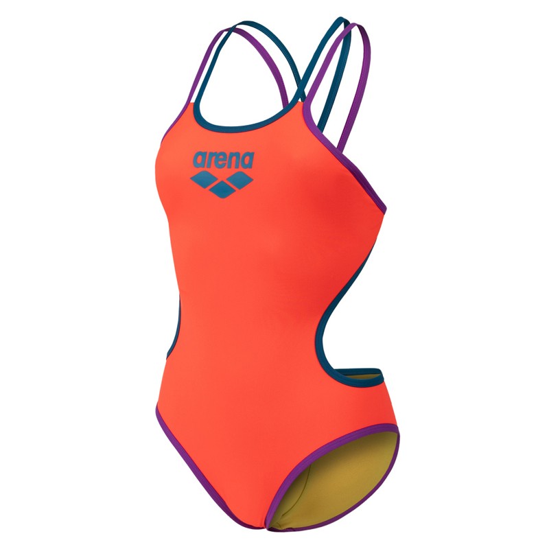 ONE DOUBLE CROSS BACK ONE PIECE Pink Color
