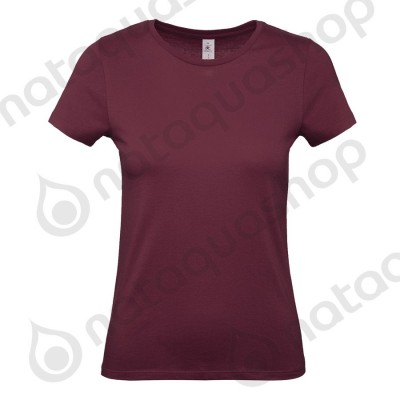 T-SHIRT B210F - FEMME Burgundy