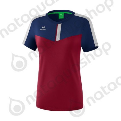 T-SHIRT SQUAD - LADIES new navy/bordeaux/silver grey