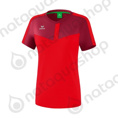 T-SHIRT SQUAD - FEMME burgundy/red