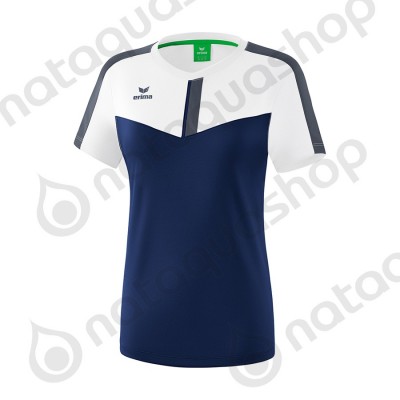 T-SHIRT SQUAD - FEMME white/new navy/slate grey