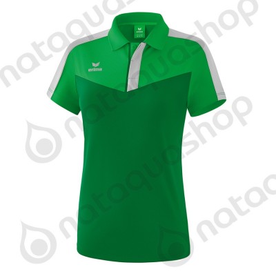 POLO SQUAD - FEMME fern green/smaragd/silver grey