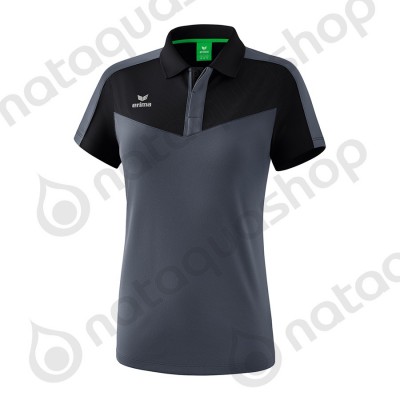 POLO SQUAD - FEMME black/slate grey