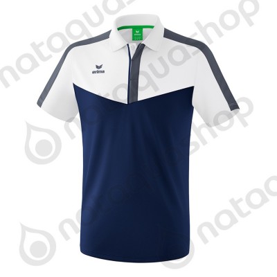 POLO SQUAD - ADULTE white/new navy/slate grey