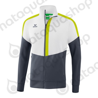 VESTE WORKER SQUAD - ADULT white/slate grey/bio lime