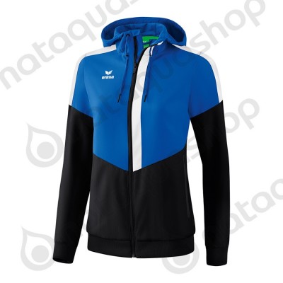 VESTE A CAPUCHE TRACKTOP SQUAD - LADIES new roy/black/white