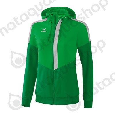 VESTE A CAPUCHE TRACKTOP SQUAD - LADIES fern green/smaragd/silver grey