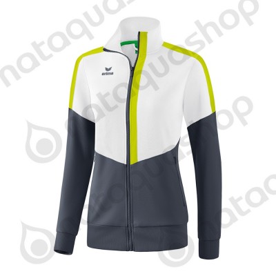 VESTE WORKER SQUAD - FEMME white/slate grey/bio lime
