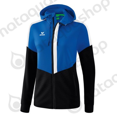 VESTE D'ENTRAINEMENT A CAPUCHE SQUAD - FEMME new roy/black/white