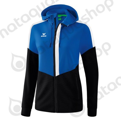 VESTE D'ENTRAINEMENT A CAPUCHE SQUAD - LADIES new roy/black/white