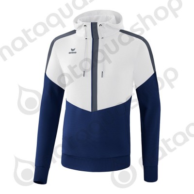 SWEAT A CAPUCHE SQUAD - JUNIOR white/new navy/slate grey