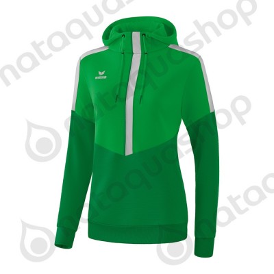 SWEAT A CAPUCHE SQUAD - FEMME fern green/smaragd/silver grey