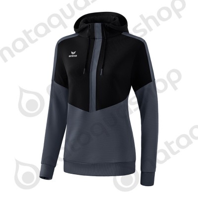SWEAT A CAPUCHE SQUAD - FEMME black/slate grey