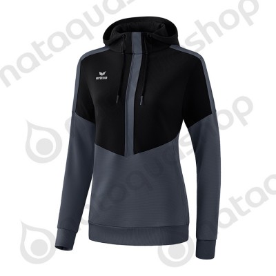 SWEAT A CAPUCHE SQUAD - LADIES black/slate grey