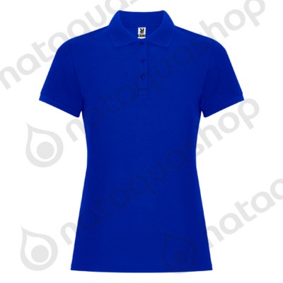 POLO PEGASO PREMIUM - FEMME ROYAL BLUE 05