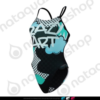 YELIA CRAZY ART - FEMME blue/green