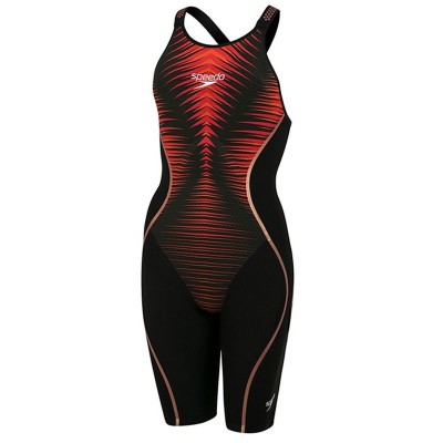 LZR PURE INTENT DOS OUVERT - FEMME Noir/rouge