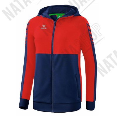 VESTE D'ENTRAINEMENT SIX WINGS A CAPUCHE - HOMME new navy/red