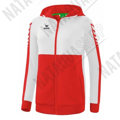 VESTE D'ENTRAINEMENT SIX WINGS A CAPUCHE - HOMME red/white