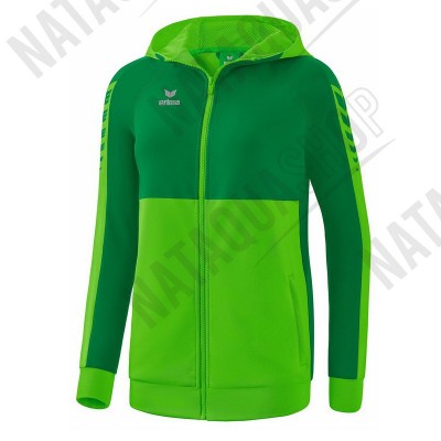 VESTE D'ENTRAINEMENT SIX WINGS A CAPUCHE - MAN Green/Emeraude