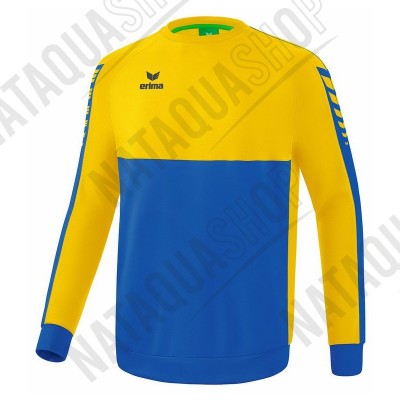 SWEAT-SHIRT SIX WINGS - ADULT new royal/jaune