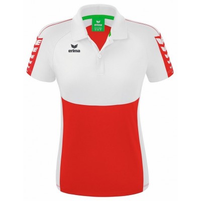 POLO SIX WINGS - FEMME red/white