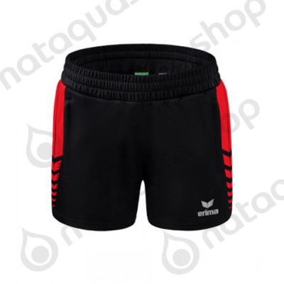 SHORT WORKER SIX WINGS - FEMME Black-red