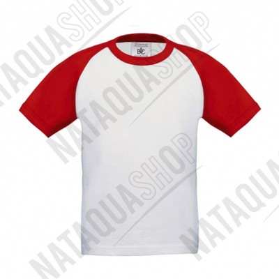 T-SHIRT JUNIOR - TK350 WhiteRed