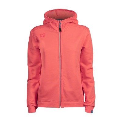 W TEAM PANEL HOODED JACKET - FEMME Rose