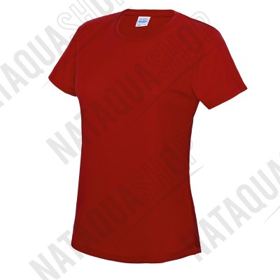 T-SHIRT FEMME - JC005  Fire Red