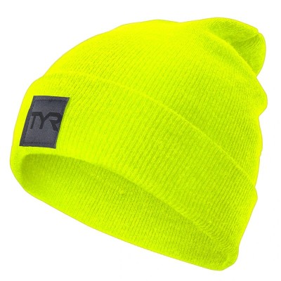 CUFFED KNIT BEANIE Jaune