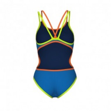 ONE DOUBLE CROSS BACK ONE PIECE Blue - photo 1