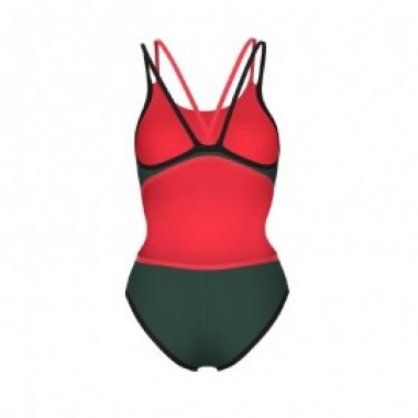 ONE DOUBLE CROSS BACK ONE PIECE  Green - photo 1