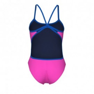 W SWIMSUIT LACE BACK SOLID Pink - photo 1