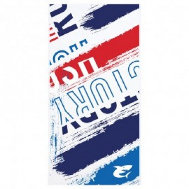 SERVIETTE CRAZY BRUSH BLANC BLEU GRAND LOGO - photo 0