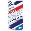 SERVIETTE CRAZY BRUSH BLANC BLEU GRAND LOGO