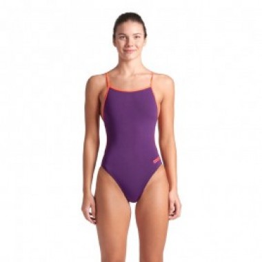 W SWIMSUIT LACE BACK SOLID violet - photo 2