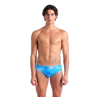 TIE DYE MEN'S SWIM BRIEFS Bleu
