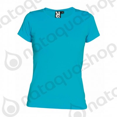 TEE-SHIRT JAMAICA FEMME 6627 TURQUOISE 12