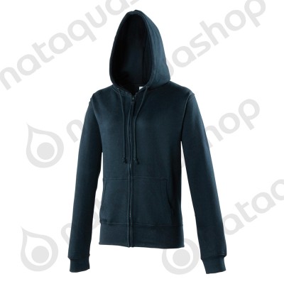 Sweat-shirt zippé FEMME - JH055 NEW FRENCH NAVY