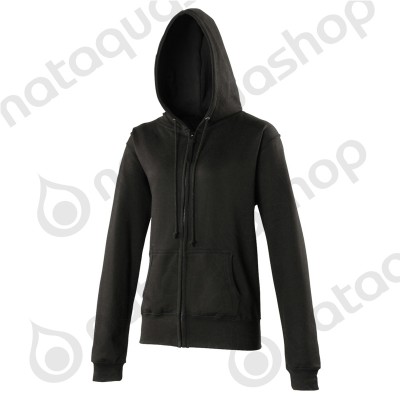 Sweat-shirt zippé FEMME - JH055 Jet Black