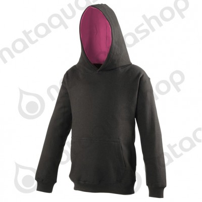 Sweat-shirt à capuche Enfant - JH03J Black/pink