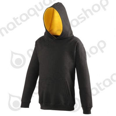 Sweat-shirt à capuche Enfant - JH03J Black/yellow