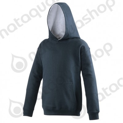 Sweat-shirt à capuche Enfant - JH03J Bleu marine/Gris