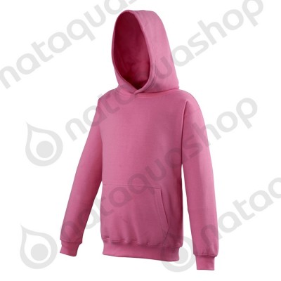 JH01J - JUNIOR SWEAT A CAPUCHE COLLEGE Candyfloss Pink