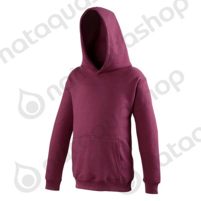 JH01J - JUNIOR SWEAT A CAPUCHE COLLEGE Burgundy