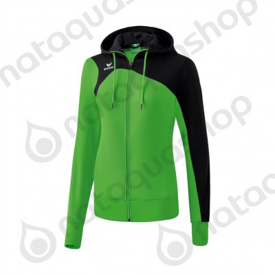 HOODED TRAINING JACKET CLUB 1900 2.0 - WOMEN green/noir