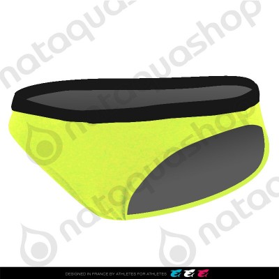 DOMA BRIEF - LADIES JAUNE FLUO/ NOIR